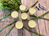 Panna cotta aux asperges vertes et au parmesan