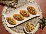 Panna cotta aux poivrons et crumble