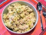 Salade de pommes de terre au thon et Boursin