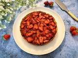 Tarte aux fraises rôties et au thym