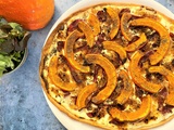 Tarte fine au potimarron, coppa et chèvre frais