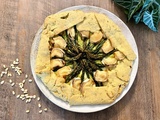 Tarte rustique aux asperges et au chèvre