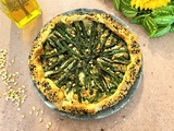 Tarte rustique aux asperges et au gorgonzola