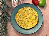 Tortilla aux poivrons, pommes de terre et comté