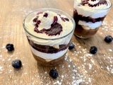 Verrine à la crème de marrons et aux myrtilles