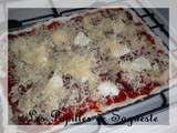 Pizza poulet mozzarella et chorizo