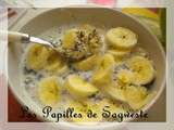 Porridge banane sucré vanillé au micro onde