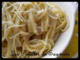 Spaghettis à la carbonara légère au thon