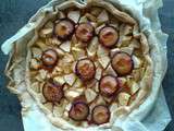 Tarte pommes prunes