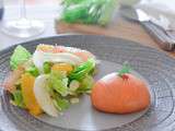 Dôme aux deux saumons et sa salade de fenouil aux agrumes