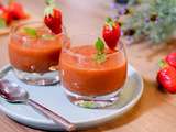 Gaspacho aux tomates et à la fraise
