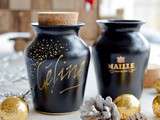 Idée cadeau de Noël: votre pot de moutarde Maille calligraphié