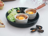 Oeuf Cocotte aux Moules de Bouchot