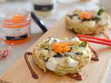 Okonomiyaki aux calamars et oeufs de truite