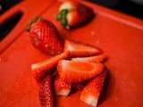 Salade de roquette fraises balsamique