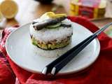 Sushi cake … aux petites sardines
