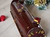Bûche framboise - chocolat