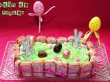 Gâteau  Jardin de Pâques 