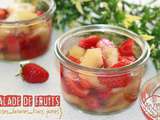 Salade de fruits {fraises-bananes-kiwis jaunes}
