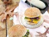 Mini burger au boudin blanc nature et aux champignons