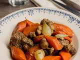 Sauté de veau aux carottes et mini cèpes
