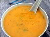 Soupe de carottes épicée