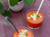 Soupe de tomates et poivrons rouges rôtis à l'omnicuiseur