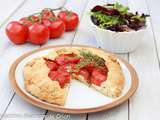 Tarte rustique à la tomate, chèvre et thym pour Lidl et la Fête des fruits et légumes frais