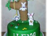 Gâteau d'anniversaire  Lapins crétins 