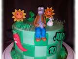 Gâteau d'anniversaire  Plants vs Zombies 