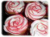 Roses cupcakes fourré nutella topping chantilly-mascarpone