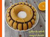 Gâteau de semoule orange et chocolat