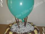 Gâteau magique au chocolat version montgolfière