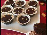 Muffins légers aux deux chocolats