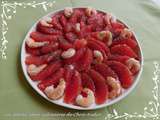 Salade de pamplemousse et crevettes fraîches