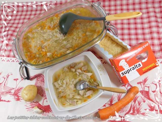 Recettes de Poulet aux légumes et Soupe de poulet