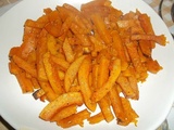 Frites de Butternut au four