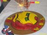 Gâteau d'anniversaire iron man
