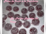 Pâtes de fruits au coulis de framboise