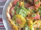 Tarte aux tomates crues et parmesan