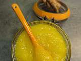 Coulis de mangue et de pomme au curcuma frais