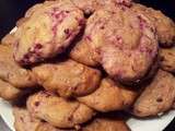Cookies framboises et cacahuètes