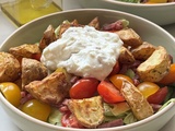 Salade de pommes de terre roties sauce feta