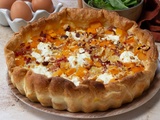 Tarte butternut chevre noisette