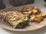 Wrap de courgettes au saumon fume