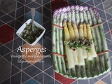 Asperges, vinaigrette aux condiments