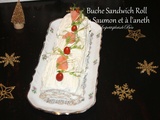 Buche sandwich roll au saumon et à l'aneth