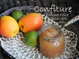 Confiture de pomme, poire et citron vert