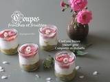 Coupes fraiches et fruitées (compotée de rhubarbe, yaourt grec et curd aux fraises)