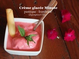 Crème glacée minute pastèque et framboise